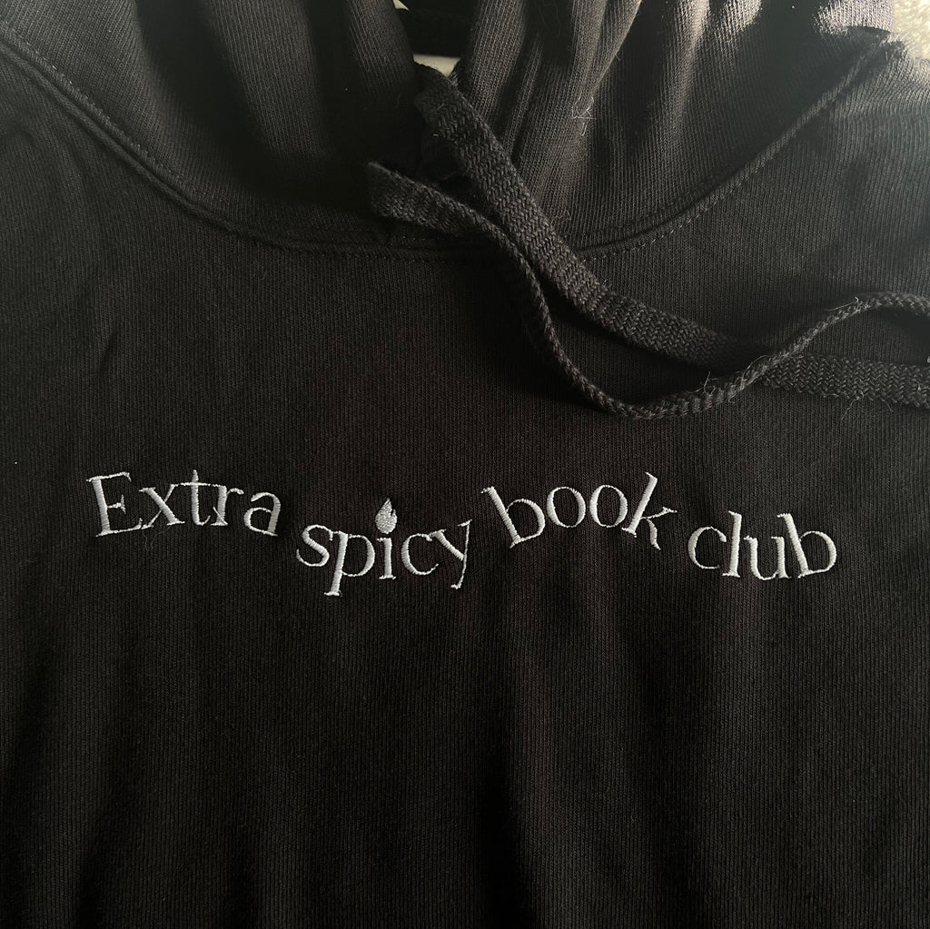 Extra Spicy Book Club Cropped Hoodie